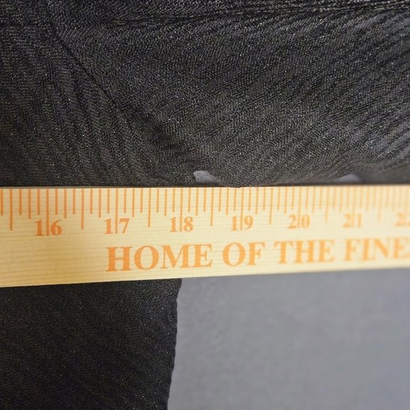 Michael Kors Women's Small 3/4 Sleeve Peacoat Dresscoat Black Vintage Textured - Picture 12 of 16